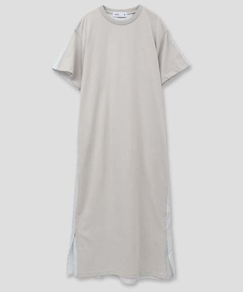 CONVERSE TOKYO(コンバーストウキョウ)の「FABRIC DOCKING DRESS(ワンピース・レディース・ネイビー/ブラック/グレー・FREE)」の4枚目の写真