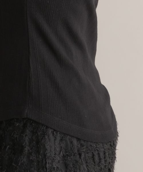 Andemiu（アンデミュウ）の「【WEB限定】2WAYテレコタンク129310（タンクトップ・レディース・ブラック/オフホワイト・FREE）」の15枚目の写真