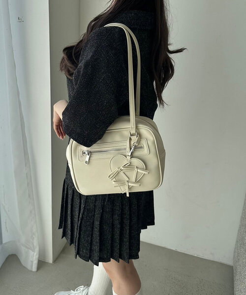 OLIVE des OLIVE(オリーブデオリーブ)の「【セットアップ対応】裾リボン半袖ジャケット(ブルゾン・レディース・ブラック系その他/ライトグレー・FREE)」の20枚目の写真