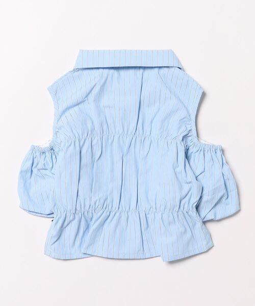 by LOVEiT（バイラビット）の「肩開きリボンブラウス（シャツ/ブラウス・キッズ・オフホワイト/サックスブルー・120cm/130cm/140cm/150cm/160cm）」の11枚目の写真