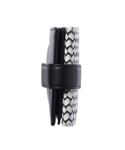 HIROKO HAYASHI（ヒロコハヤシ）の「◆【数量限定】OTTICA ROVESCIO（オッティカ ロベーショ）二つ折り財布（財布・レディース・ブルー系その他6/ブラック系4・00）」の4枚目の写真