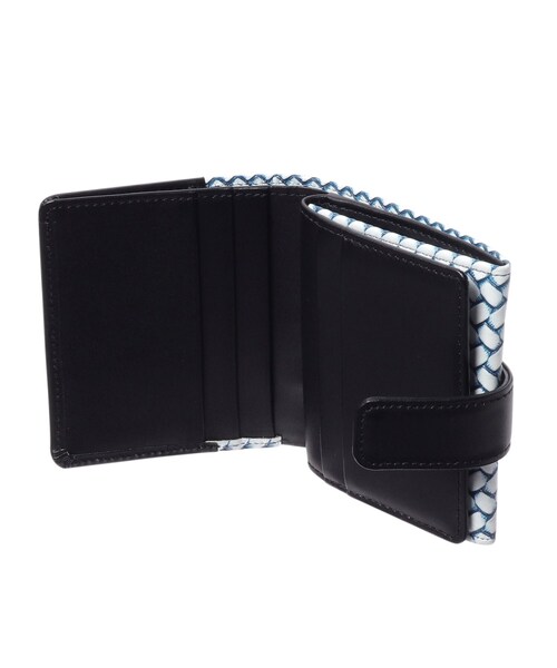 HIROKO HAYASHI（ヒロコハヤシ）の「◆【数量限定】OTTICA ROVESCIO（オッティカ ロベーショ）二つ折り財布（財布・レディース・ブルー系その他6/ブラック系4・00）」の16枚目の写真