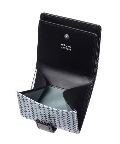 HIROKO HAYASHI（ヒロコハヤシ）の「◆【数量限定】OTTICA ROVESCIO（オッティカ ロベーショ）二つ折り財布（財布・レディース・ブルー系その他6/ブラック系4・00）」の9枚目の写真