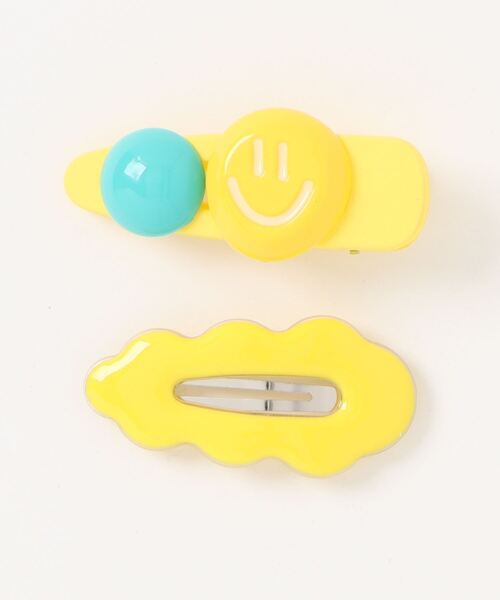 BIBMILK CLOUD PIN+SMILE CLIP（バレッタ/ヘアクリップ）｜bibmilk