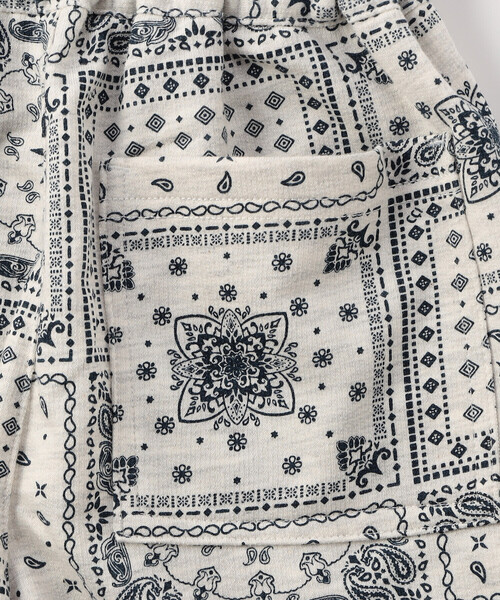 COMME CA ISM（コムサイズム）の「バンダナ柄プリント ハーフパンツ（その他パンツ・キッズ・ネイビー/オートミール・140cm/130cm/120cm/110cm/100cm/150cm）」の6枚目の写真