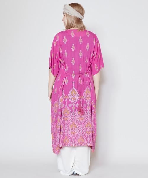 チャイハネ（チャイハネ）の「【チャイハネ】ヨウエンUVロングカーディガン（カーディガン/ボレロ・レディース・ブラック/ピンク/ブルー/グリーン/ダークグリーン/ベージュ/ブラック系その他・FREE）」の9枚目の写真