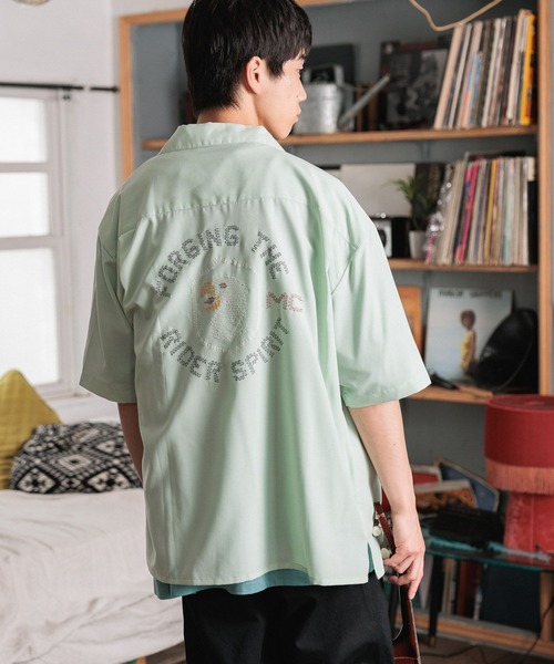 セール】刺繍ボーリングシャツ（シャツ/ブラウス）｜niko and