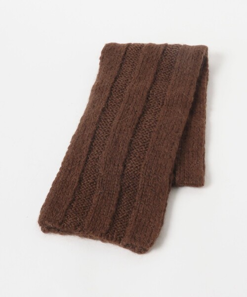 ROBERT MACKIE（ロバートマッキー）の「【別注】ROBERT MACKIE / Mohair Rib Muffler（マフラー・メンズ・ブルー/ブラウン・ONE SIZE）」の3枚目の写真