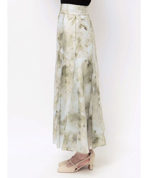 LAGUNAMOON（ラグナムーン）の「マーブライズドシアープリントスカート（スカート・レディース・イエロー/グレー・SMALL/MEDIUM）」の13枚目の写真