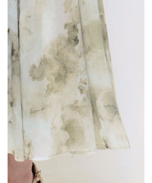 LAGUNAMOON（ラグナムーン）の「マーブライズドシアープリントスカート（スカート・レディース・イエロー/グレー・SMALL/MEDIUM）」の9枚目の写真
