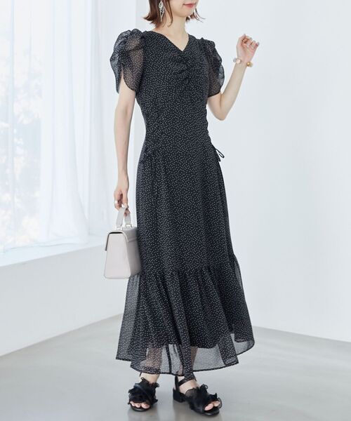 MAJESTIC LEGON(マジェスティックレゴン)の「サイドレースアップレディワンピース(ワンピース・レディース・ホワイト系その他2/ブラック系その他・MEDIUM)」の12枚目の写真