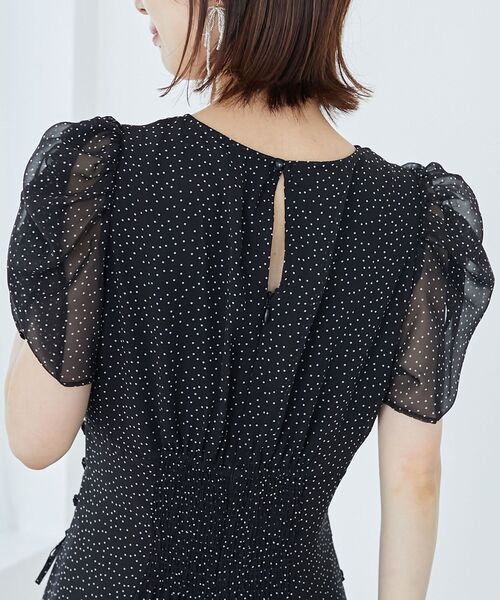 MAJESTIC LEGON(マジェスティックレゴン)の「サイドレースアップレディワンピース(ワンピース・レディース・ホワイト系その他2/ブラック系その他・MEDIUM)」の16枚目の写真