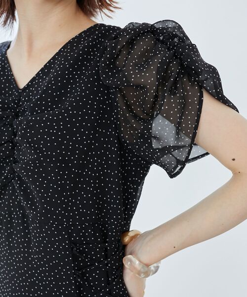 MAJESTIC LEGON(マジェスティックレゴン)の「サイドレースアップレディワンピース(ワンピース・レディース・ホワイト系その他2/ブラック系その他・MEDIUM)」の17枚目の写真