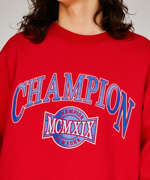 Champion(チャンピオン)の「【Champion/チャンピオン】メンズ アクションスタイル クルーネックスウェットシャツ(スウェット・メンズ・ブラック/レッド系その他6/ヘザーグレー/パープル系その他7・LARGE/MEDIUM/X-LARGE)」の6枚目の写真