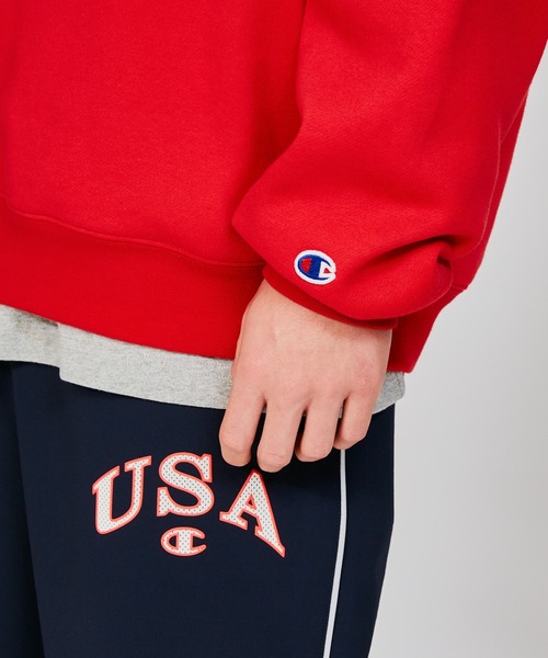 Champion(チャンピオン)の「【Champion/チャンピオン】メンズ アクションスタイル クルーネックスウェットシャツ(スウェット・メンズ・ブラック/レッド系その他6/ヘザーグレー/パープル系その他7・LARGE/MEDIUM/X-LARGE)」の7枚目の写真