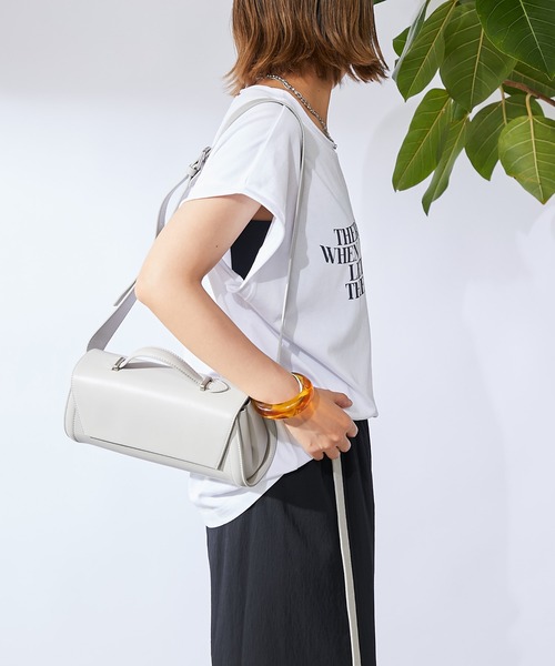 un dix cors(アンディコール)の「《1枚でも、インナーとしても◎》シルケット風ロゴTシャツ(Tシャツ/カットソー・レディース・オフホワイト/ネイビー・FREE)」の20枚目の写真