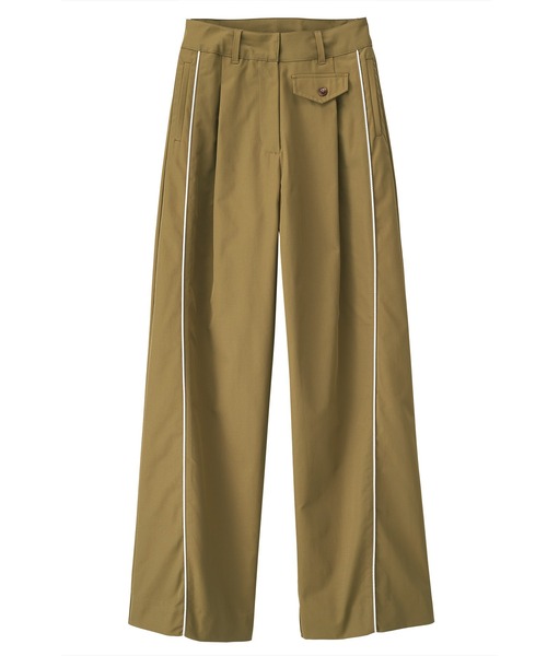 RANAN（ラナン）の「サイドラインチノ（チノパンツ・レディース・チャコールグレー/キャメル・M/L/LL）」の8枚目の写真