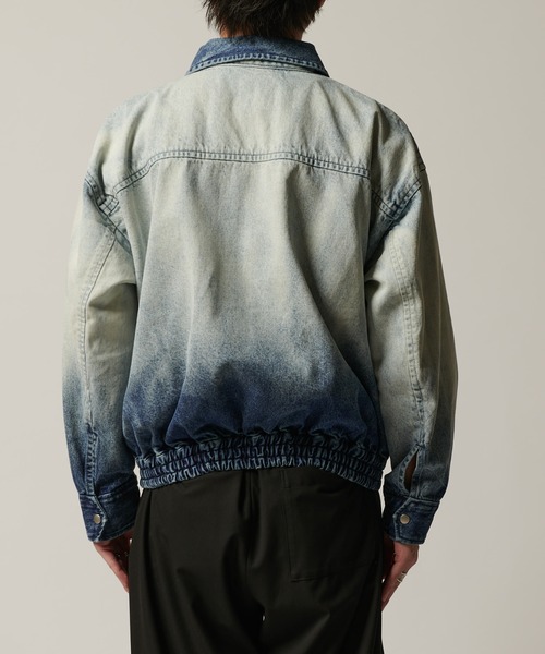 Lui's（ルイス）の「デニムジップブルゾン（ブルゾン・メンズ・ブラック/インディゴブルー・S/M）」の7枚目の写真