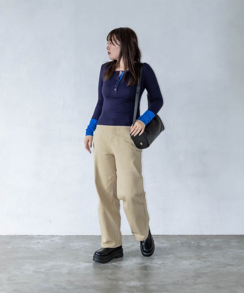 EVOL（イーボル）の「【EVOL】軽量ニット厚底ブーツ IX5540（ブーツ・レディース・ブラック/アイボリー・S/M/L/LL）」の5枚目の写真