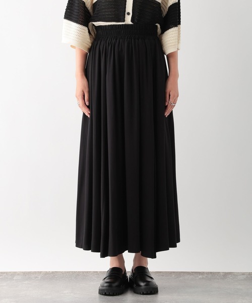 LEPSIM（レプシィム）の「ウエストギャザースカート　138003（スカート・レディース・ブラック/ブラック系その他/ブラウン・FREE）」の20枚目の写真