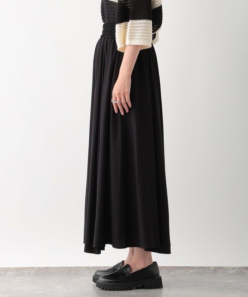 LEPSIM（レプシィム）の「ウエストギャザースカート　138003（スカート・レディース・ブラック/ブラック系その他/ブラウン・FREE）」の19枚目の写真