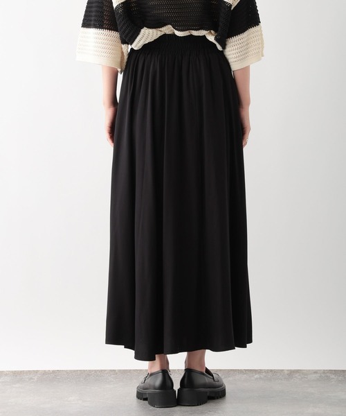 LEPSIM（レプシィム）の「ウエストギャザースカート　138003（スカート・レディース・ブラック/ブラック系その他/ブラウン・FREE）」の18枚目の写真