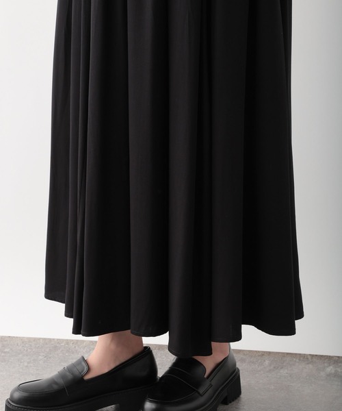 LEPSIM（レプシィム）の「ウエストギャザースカート　138003（スカート・レディース・ブラック/ブラック系その他/ブラウン・FREE）」の16枚目の写真