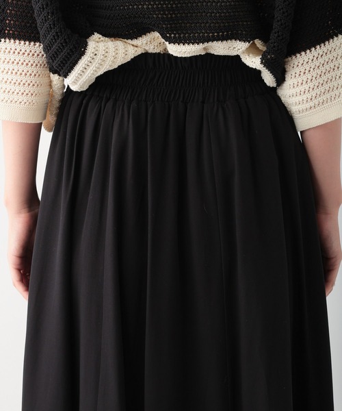 LEPSIM（レプシィム）の「ウエストギャザースカート　138003（スカート・レディース・ブラック/ブラック系その他/ブラウン・FREE）」の15枚目の写真