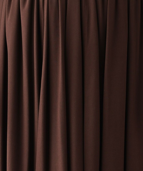 LEPSIM（レプシィム）の「ウエストギャザースカート　138003（スカート・レディース・ブラック/ブラック系その他/ブラウン・FREE）」の4枚目の写真