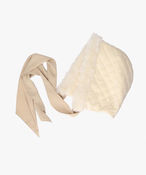 kaorinomori（カオリノモリ）の「kaorinomori ハルフード / カオリノモリ（ハット・レディース・ブラック/ホワイト/ピンク・FREE）」の2枚目の写真