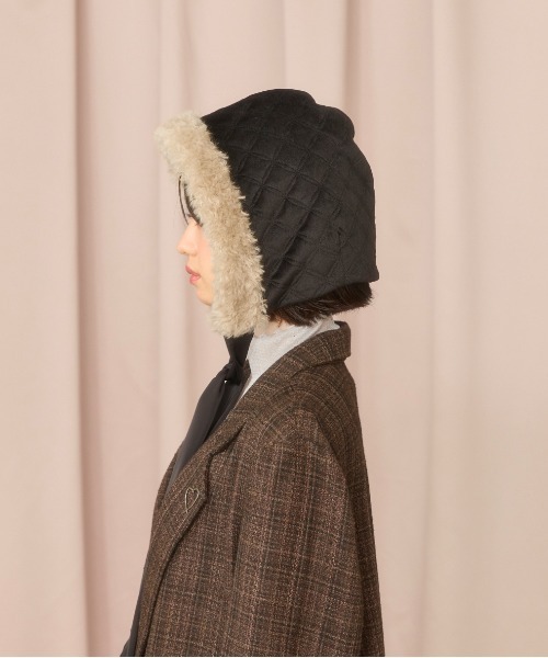 kaorinomori（カオリノモリ）の「kaorinomori ハルフード / カオリノモリ（ハット・レディース・ブラック/ホワイト/ピンク・FREE）」の7枚目の写真