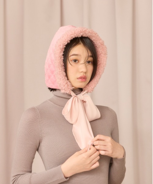 kaorinomori（カオリノモリ）の「kaorinomori ハルフード / カオリノモリ（ハット・レディース・ブラック/ホワイト/ピンク・FREE）」の19枚目の写真