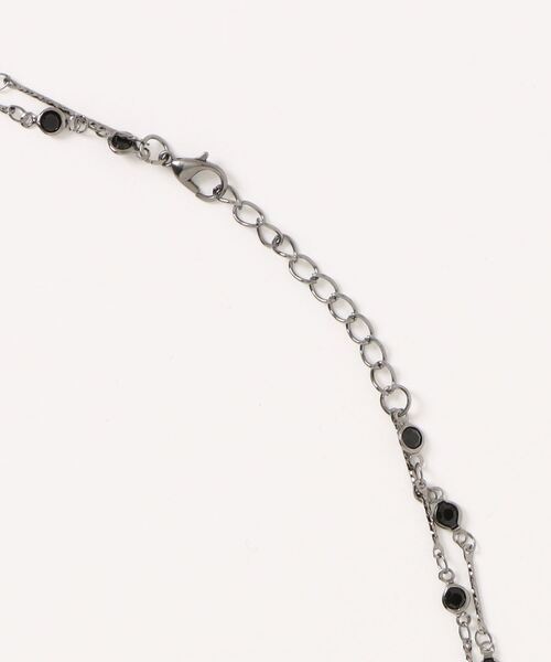 ARCHIVER（アーカイバ）の「【Bz】クロスアクリルストーン２連チョーカーネックレス/Y2K（MA）（ネックレス・レディース・ブラック・FREE）」の8枚目の写真