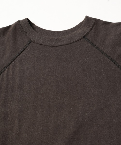 JIEDA(ジエダ)の「PIGMENT RAGLAN TEE(Tシャツ/カットソー・メンズ・ブラック/パープル・1/2)」の5枚目の写真