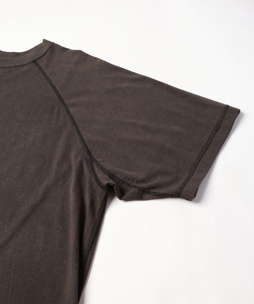 JIEDA(ジエダ)の「PIGMENT RAGLAN TEE(Tシャツ/カットソー・メンズ・ブラック/パープル・1/2)」の4枚目の写真