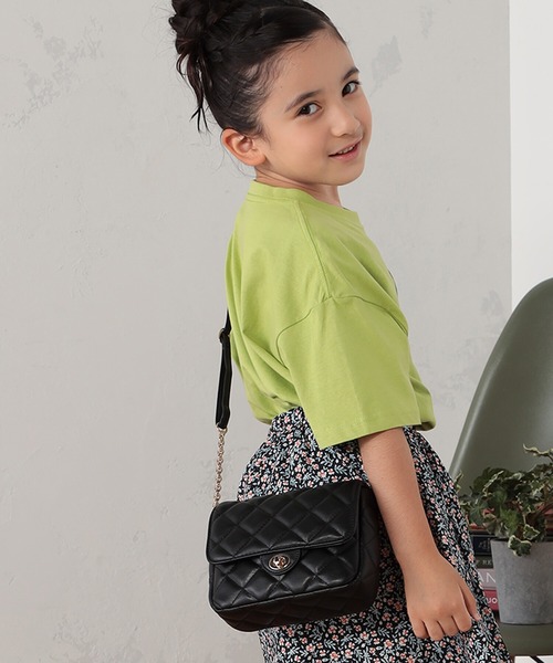 FOUND GOOD（ファウンドグッド）の「K/キルティングチェーンBAG（ショルダーバッグ・キッズ・ベージュ/ブラック・FREE）」の3枚目の写真