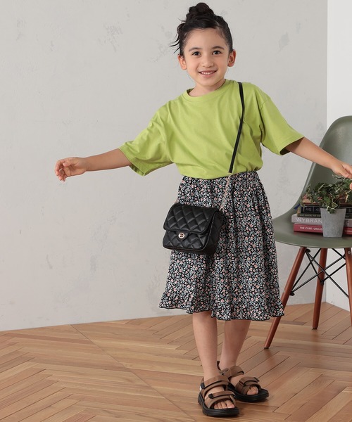 FOUND GOOD（ファウンドグッド）の「K/キルティングチェーンBAG（ショルダーバッグ・キッズ・ベージュ/ブラック・FREE）」の4枚目の写真