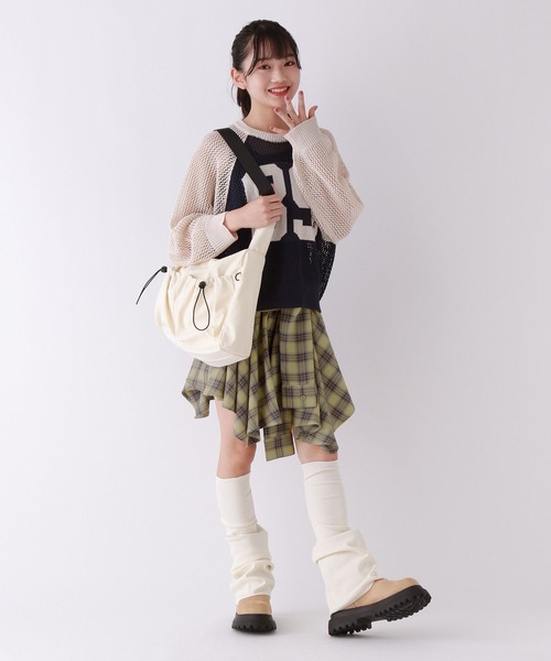 repipi armario（レピピ アルマリオ）の「チェックラップフウヘムスカート（スカート・キッズ・ブラック/グリーン/ベージュ/レッド/ブルー・SMALL/MEDIUM/LARGE）」の14枚目の写真