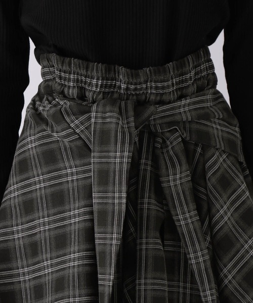 repipi armario（レピピ アルマリオ）の「チェックラップフウヘムスカート（スカート・キッズ・ブラック/グリーン/ベージュ/レッド/ブルー・SMALL/MEDIUM/LARGE）」の20枚目の写真