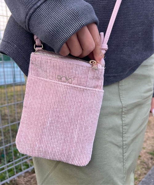 ROXY（ロキシー）の「FEELING GOOD PHONE B/ロキシーコーデュロイミニショルダー（ショルダーバッグ・レディース・ブラック/ピンク・FREE）」の11枚目の写真