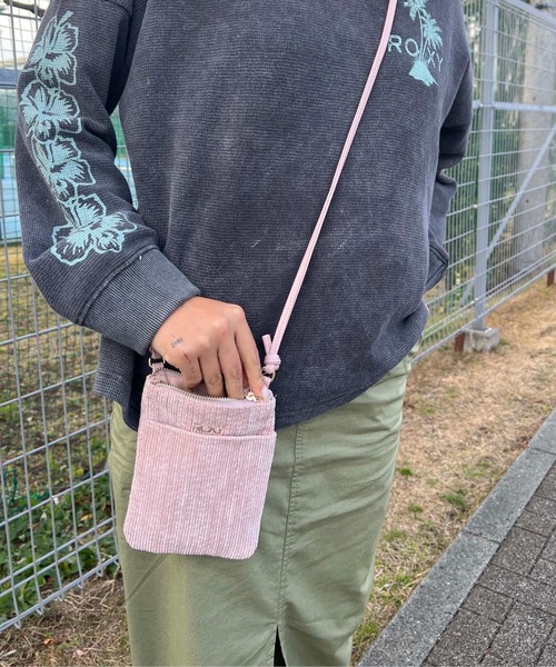 ROXY（ロキシー）の「FEELING GOOD PHONE B/ロキシーコーデュロイミニショルダー（ショルダーバッグ・レディース・ブラック/ピンク・FREE）」の10枚目の写真
