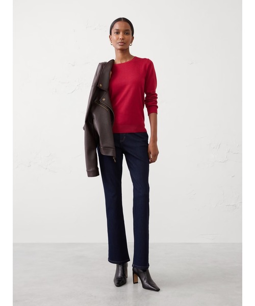 BANANA REPUBLIC FACTORY STORE（バナナリパブリック ファクトリーストア）の「BANANA REPUBLIC FACTORY STORE　　フォーエバークルーネックセーター（ニット/セーター・レディース・ワイン/ブラック/ライトパープル/サーモンピンク/キャメル/ホワイト/グレー/レッド/コーラル/ブルー/グリーン/ブルー系その他/レッド系その他/グリーン系その他・M/S/XS/L）」の19枚目の写真