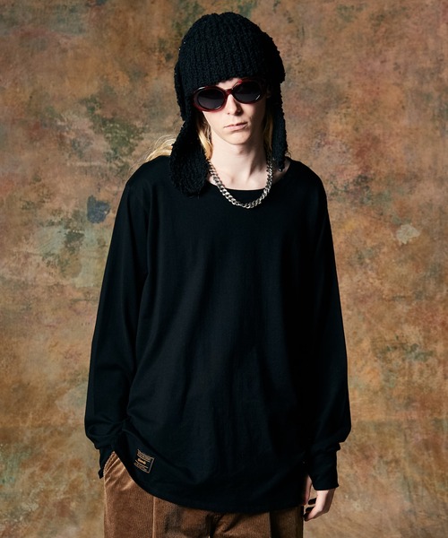 glamb（グラム）の「Deformed Cutsew / デフォームカットソー（Tシャツ/カットソー・メンズ・ブラック/ホワイト/ミント・S/M/L）」の10枚目の写真