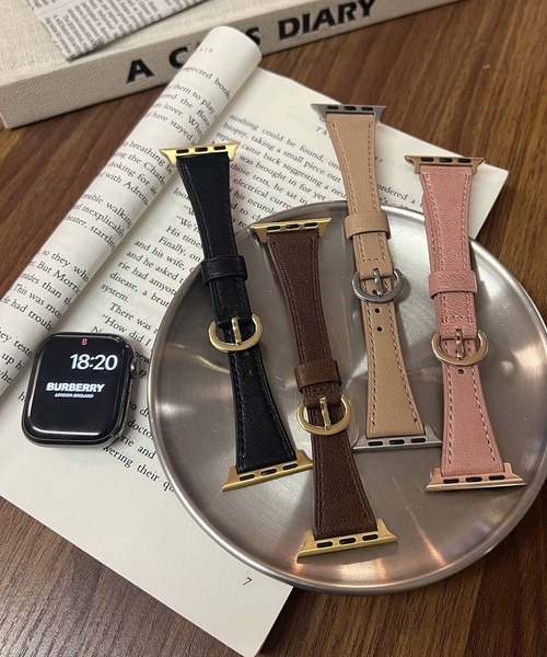 LUON(ルオン)の「LUON / Apple Watch Band / シンプル レザー アップルウォッチ バンド(デジタル腕時計・レディース・ライトブラウン/ライトブルー/ピンク/ブラウン/ライトグリーン/ベージュ/アイボリー/ブラック・B/A)」の9枚目の写真