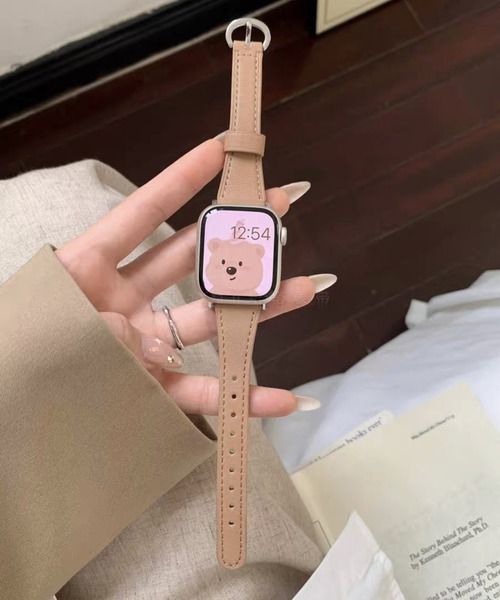 LUON(ルオン)の「LUON / Apple Watch Band / シンプル レザー アップルウォッチ バンド(デジタル腕時計・レディース・ライトブラウン/ライトブルー/ピンク/ブラウン/ライトグリーン/ベージュ/アイボリー/ブラック・B/A)」の11枚目の写真