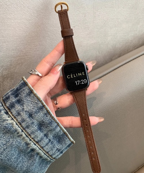 LUON(ルオン)の「LUON / Apple Watch Band / シンプル レザー アップルウォッチ バンド(デジタル腕時計・レディース・ライトブラウン/ライトブルー/ピンク/ブラウン/ライトグリーン/ベージュ/アイボリー/ブラック・B/A)」の14枚目の写真