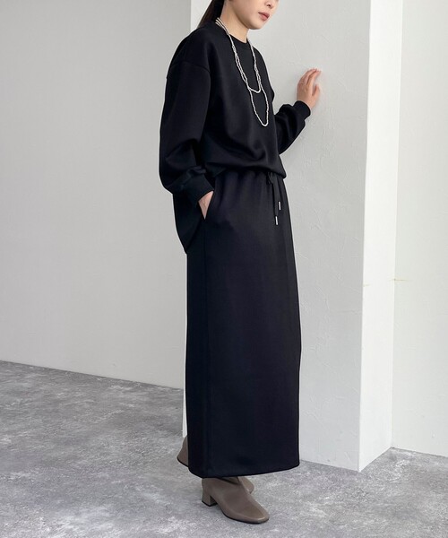 fredy emue（フレディエミュ）の「《セットアップ対応》ダンボールニットスカート（スカート・レディース・グレー/ブラック・38/36）」の4枚目の写真