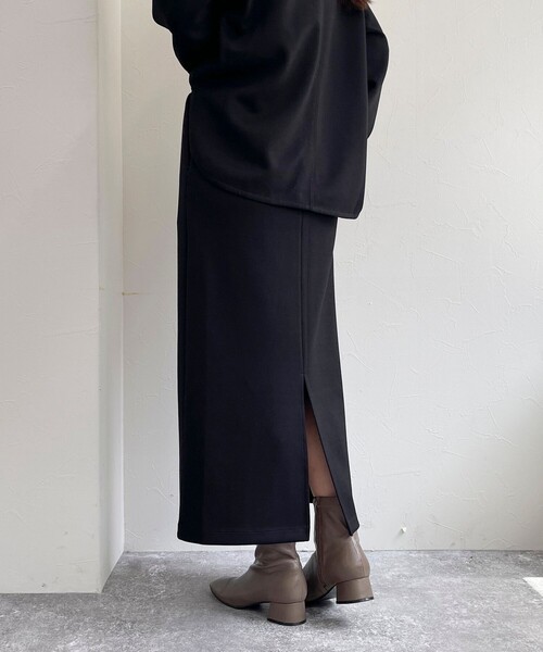 fredy emue（フレディエミュ）の「《セットアップ対応》ダンボールニットスカート（スカート・レディース・グレー/ブラック・38/36）」の9枚目の写真