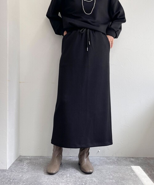 fredy emue（フレディエミュ）の「《セットアップ対応》ダンボールニットスカート（スカート・レディース・グレー/ブラック・38/36）」の10枚目の写真