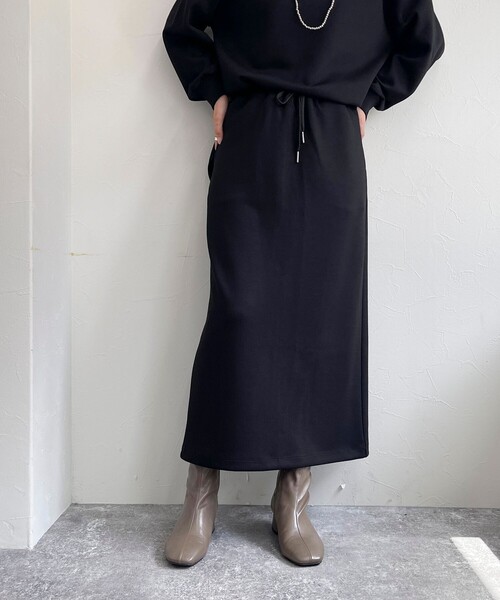 fredy emue（フレディエミュ）の「《セットアップ対応》ダンボールニットスカート（スカート・レディース・グレー/ブラック・38/36）」の16枚目の写真